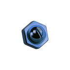 Surgical Steel 16 Gauge Hexagon Screw Nut Dermal Top