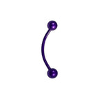Surgical Steel 16 Gauge Tongue Barbell with PVD Bent Snake Eyes - photo 9