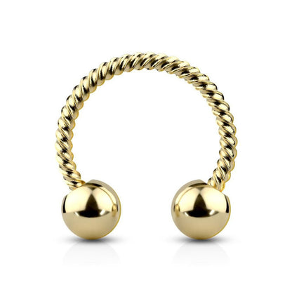Surgical Steel 14 & 16 Gauge Twisted Rope Circular Barbell - photo 10