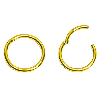 Titanium 16 Gauge Hinged Clicker with Segment Rings - photo 2