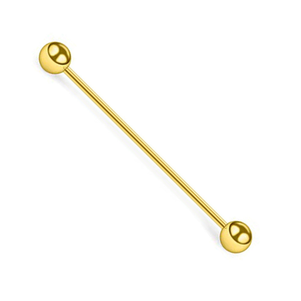 Surgical Steel PVD Industrial Barbell 16 Gauge 38mm - 5 Colors - photo 4