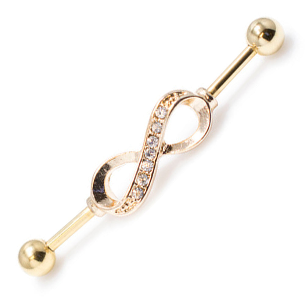 Surgical Steel 14 Gauge Industrial Barbell with Infinity Symbol - photo 6