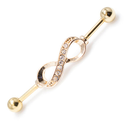 Surgical Steel 14 Gauge Industrial Barbell with Infinity Symbol - photo 6