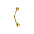Surgical Steel 16 Gauge Tongue Barbell with PVD Bent Snake Eyes - photo 10