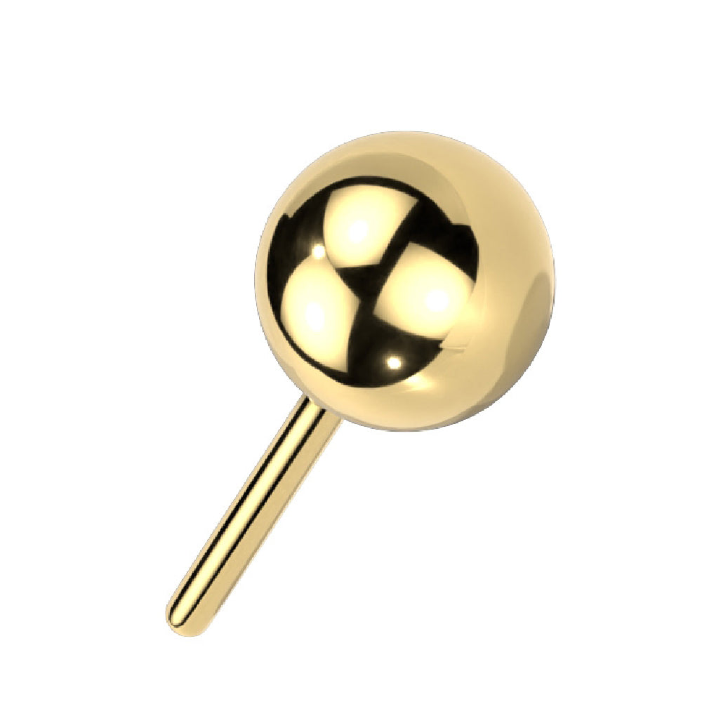 Titanium Push In Threadless Solid Color Replacement Ball