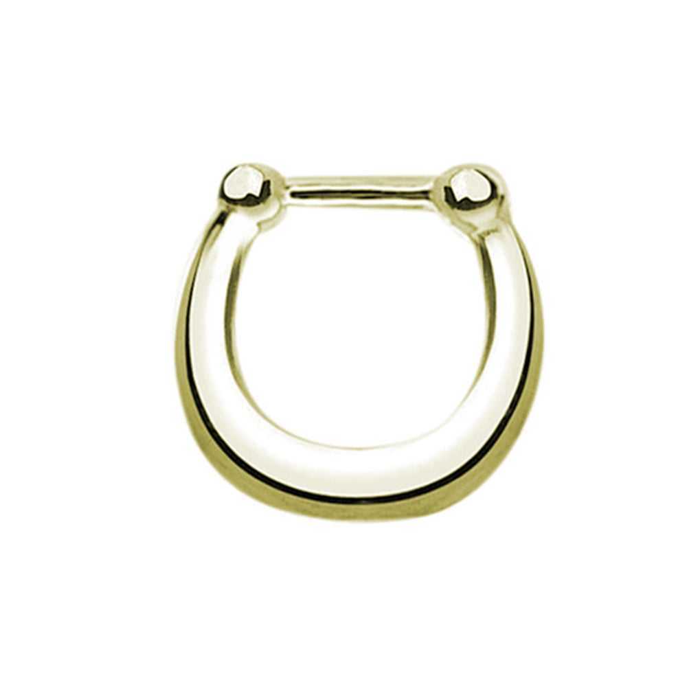Surgical Steel 16 Gauge Septum Clicker Hoop Nose Rings with U Shape - photo 4
