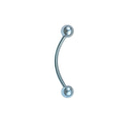 Surgical Steel 16 Gauge Tongue Barbell with PVD Bent Snake Eyes - photo 12