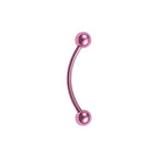 Surgical Steel 16 Gauge Tongue Barbell with PVD Bent Snake Eyes - photo 14