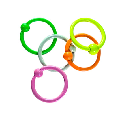 Surgical Steel Captive Bead Rings UV Colors 14 Gauge 10mm - 5 Pack - photo 2