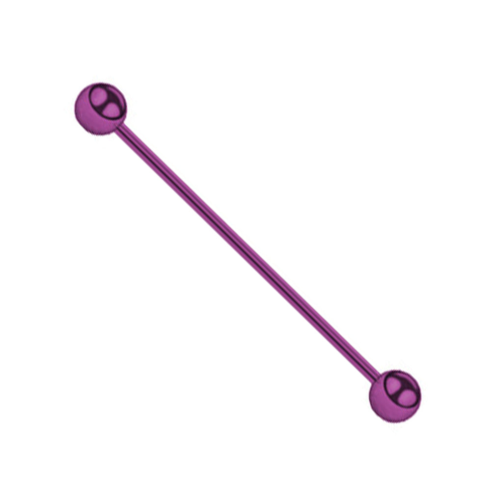Surgical Steel PVD Industrial Barbell 16 Gauge 32mm - 4 Colors - photo 4