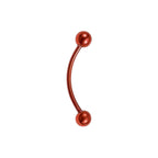 Surgical Steel 16 Gauge Tongue Barbell with PVD Bent Snake Eyes - photo 16