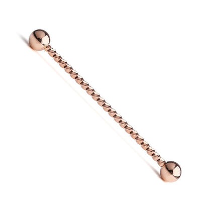 Surgical Steel 14 Gauge Industrial Barbell with Braided PVD - photo 7