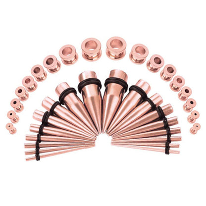 Surgical Steel Ear Stretching Kit with Tapers & Tunnels - 36 Pack - photo 2