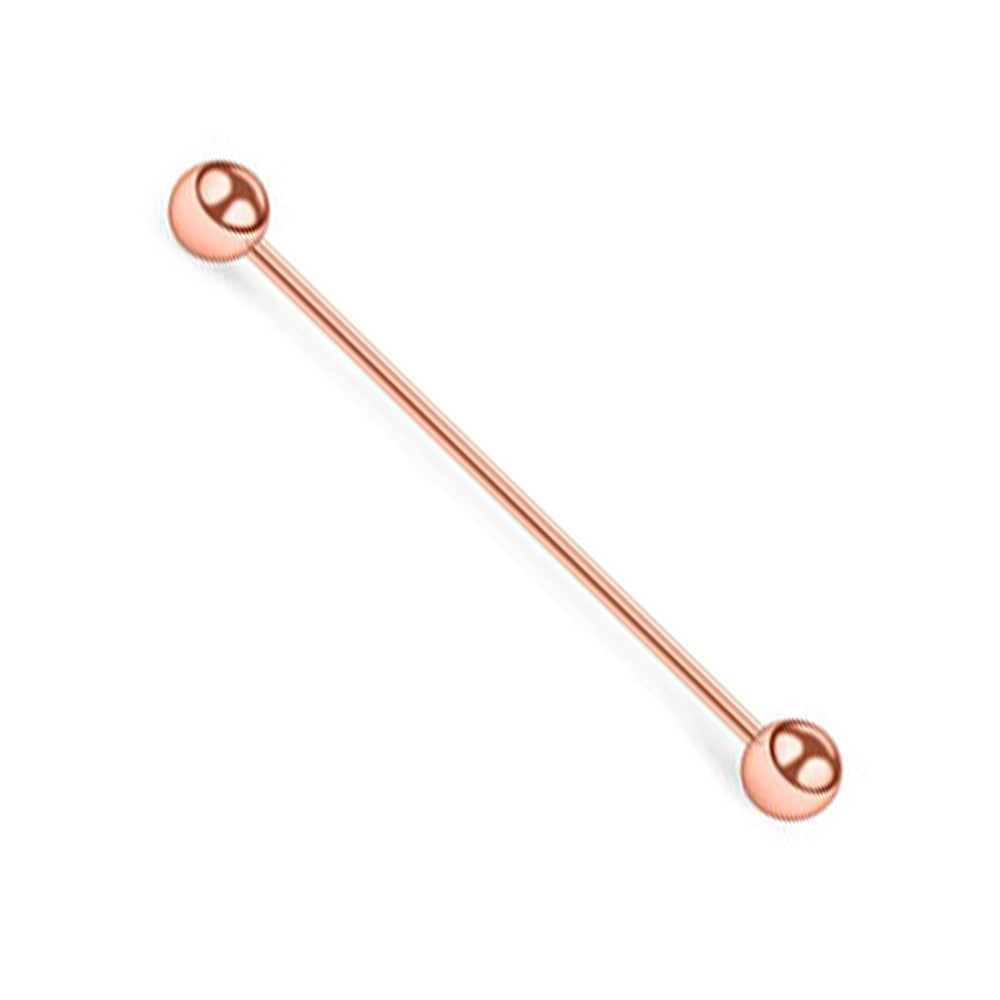 Surgical Steel PVD Industrial Barbell 16 Gauge 38mm - 5 Colors - photo 5