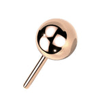 Titanium Push In Threadless Solid Color Replacement Ball