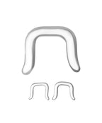 Glass Pyrex Clear Basic Septum Retainer - 16 or 14 Gauge - 1/4" (6 mm) - Kruelty