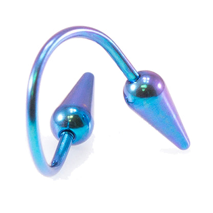 Surgical Steel 18 Gauge Long Spiked Twister Earrings - photo 5