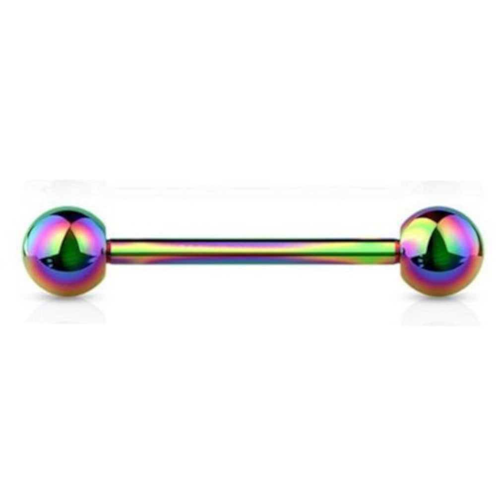 Titanium 14 Gauge Colored Straight Barbell with 5mm Ball End - photo 11