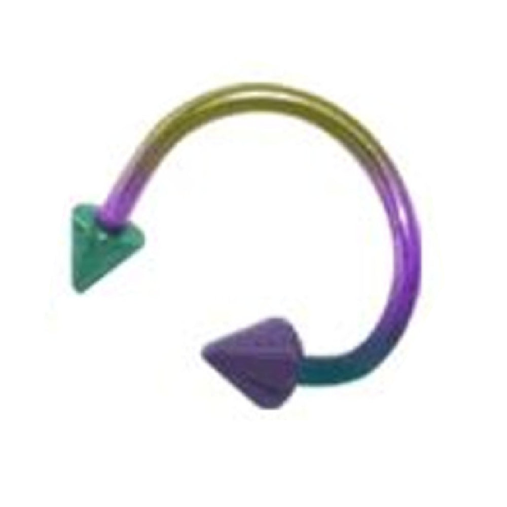 Titanium 14 Gauge Spike Twister Spiral Rings - photo 6