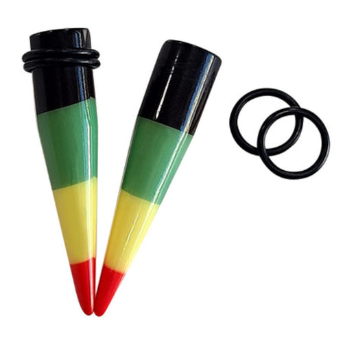 Acrylic Rasta Colors Taper Stretching Kit 6G to 1/2 Inch - 12 Pack - photo 2