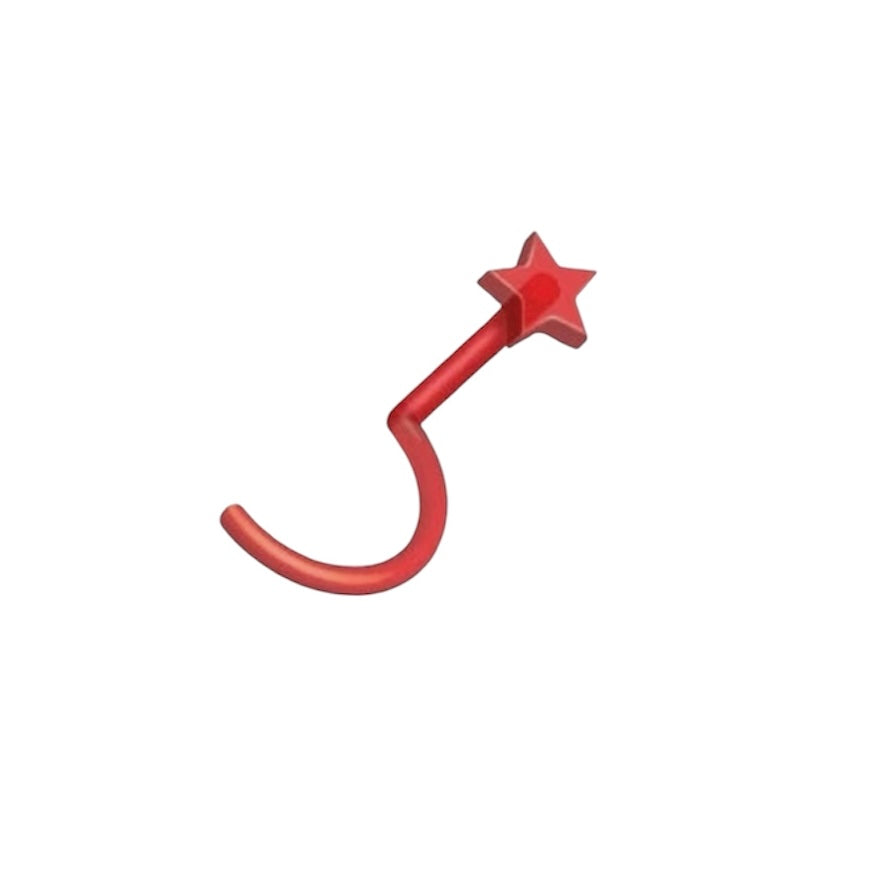 Acrylic 18 Gauge Star Top Nose Screw Studs - photo 8