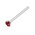 Surgical Steel 20 Gauge Bendable Nose Ring CZ - 10 Pack - View 7