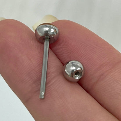 Surgical Steel 14 Gauge Tongue Barbell with Red Heart Logo - photo 2