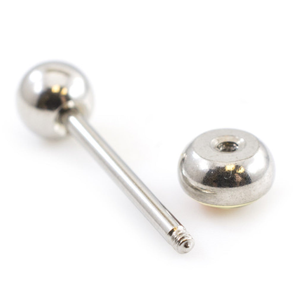 Surgical Steel 14 Gauge Tongue Barbell with Red Lips - photo 2
