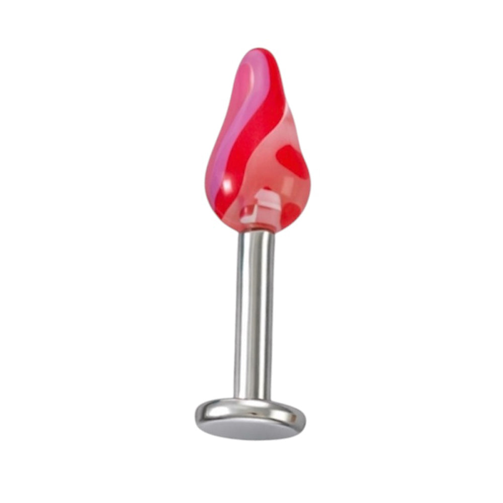 Surgical Steel 14 Gauge Labret Stud Spike with UV Acrylic - photo 6