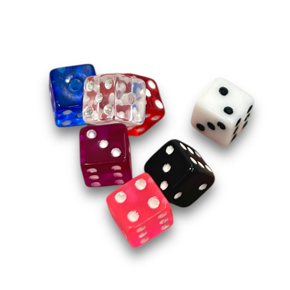 Acrylic 14 Gauge Replacement Dice Bead
