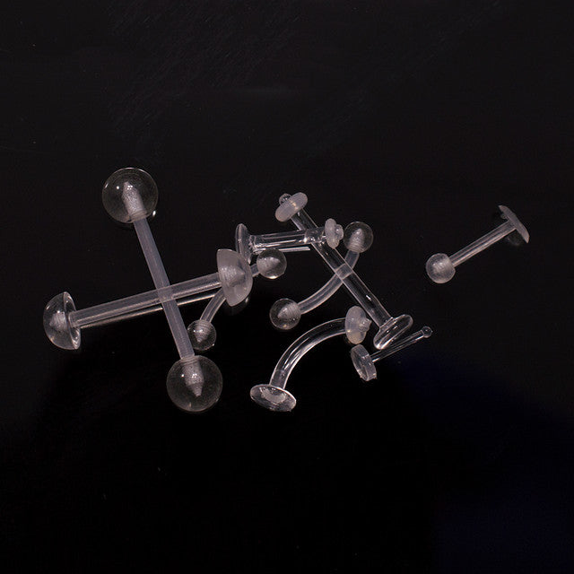 Bioflex Clear Piercing Retainers - 10 Pack