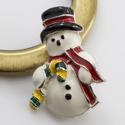 Surgical Steel 14 Gauge Snowman Reverse Belly Button Ring - photo 4