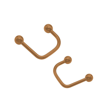 Surgical Steel 16 Gauge Labret Stud Lippy Loop with Ball Ends - Pair - photo 8