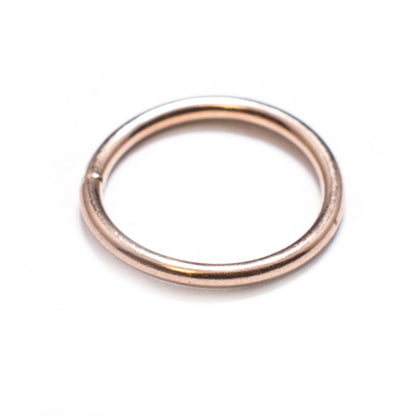 Surgical Steel Rose Gold Nose Ring 16 Gauge - 10mm - photo 2