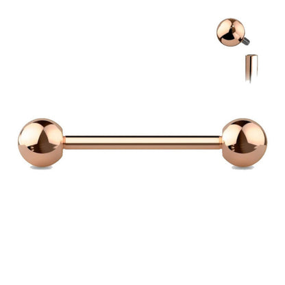 Titanium 14 Gauge Colored Straight Barbell with 5mm Ball End - photo 12