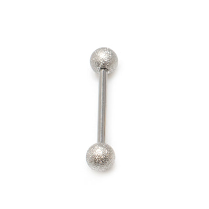 Surgical Steel 14 Gauge Sand Finish Barbell with Ball Ends - photo 5