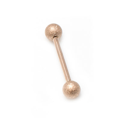 Surgical Steel 14 Gauge Sand Finish Barbell with Ball Ends - photo 8