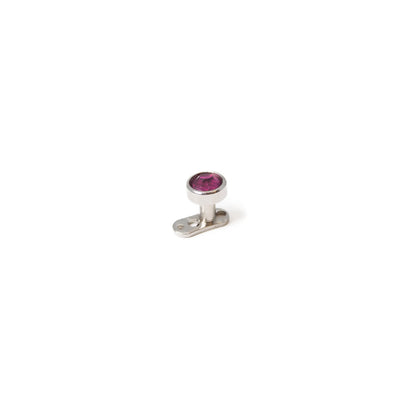 Surgical Steel Multi-Color 4mm Gem Dermal Anchor with Top and Base - photo 3