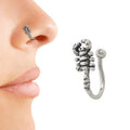 .925 Sterling Silver Scorpion Clip On Nose Pin