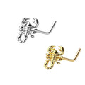 Surgical Steel 20 Gauge Scorpion L Shaped Nose Stud