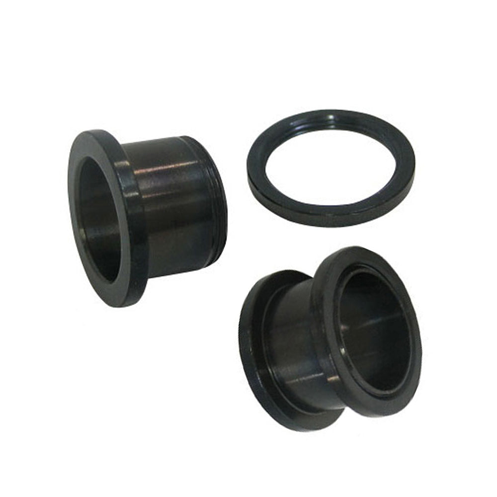Surgical Steel 5/8 Inch Black PVD Screw Fit Tunnels - Pair - photo 2