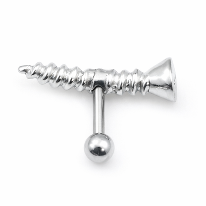 Surgical Steel Screw Top Cartilage Barbell 16 Gauge 6mm