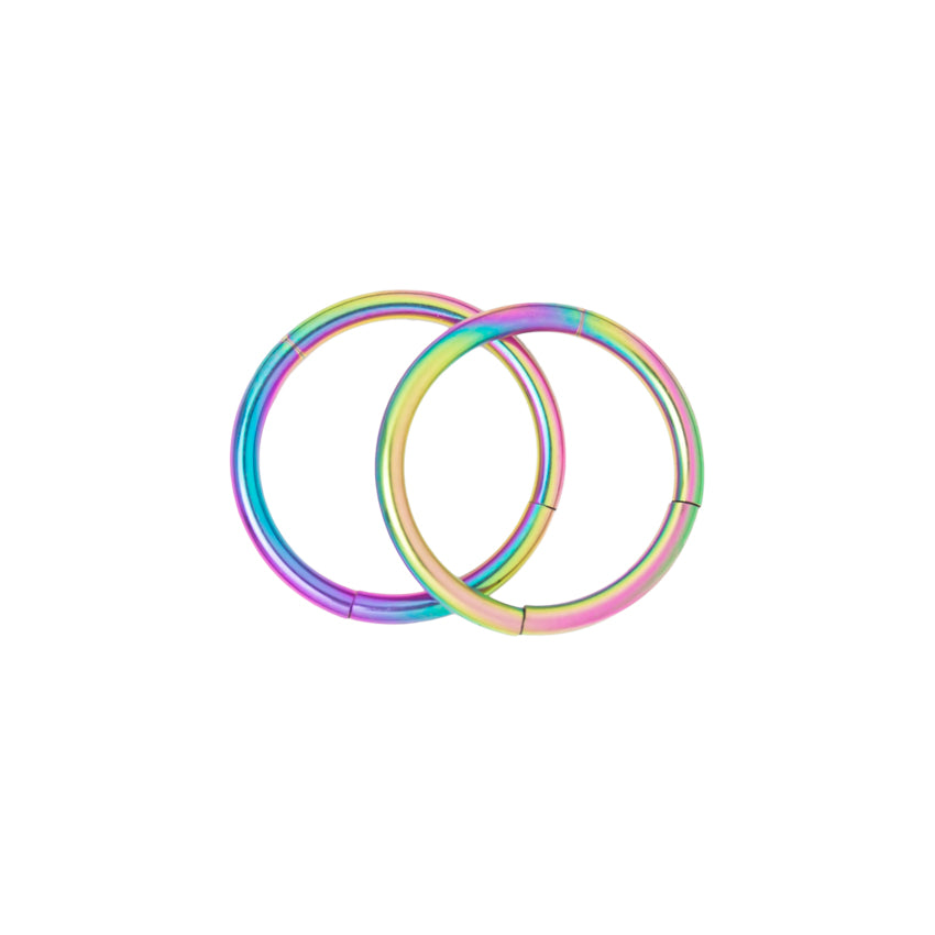 Surgical Steel 16 Gauge Seamless Cartilage Hoops - Pair
