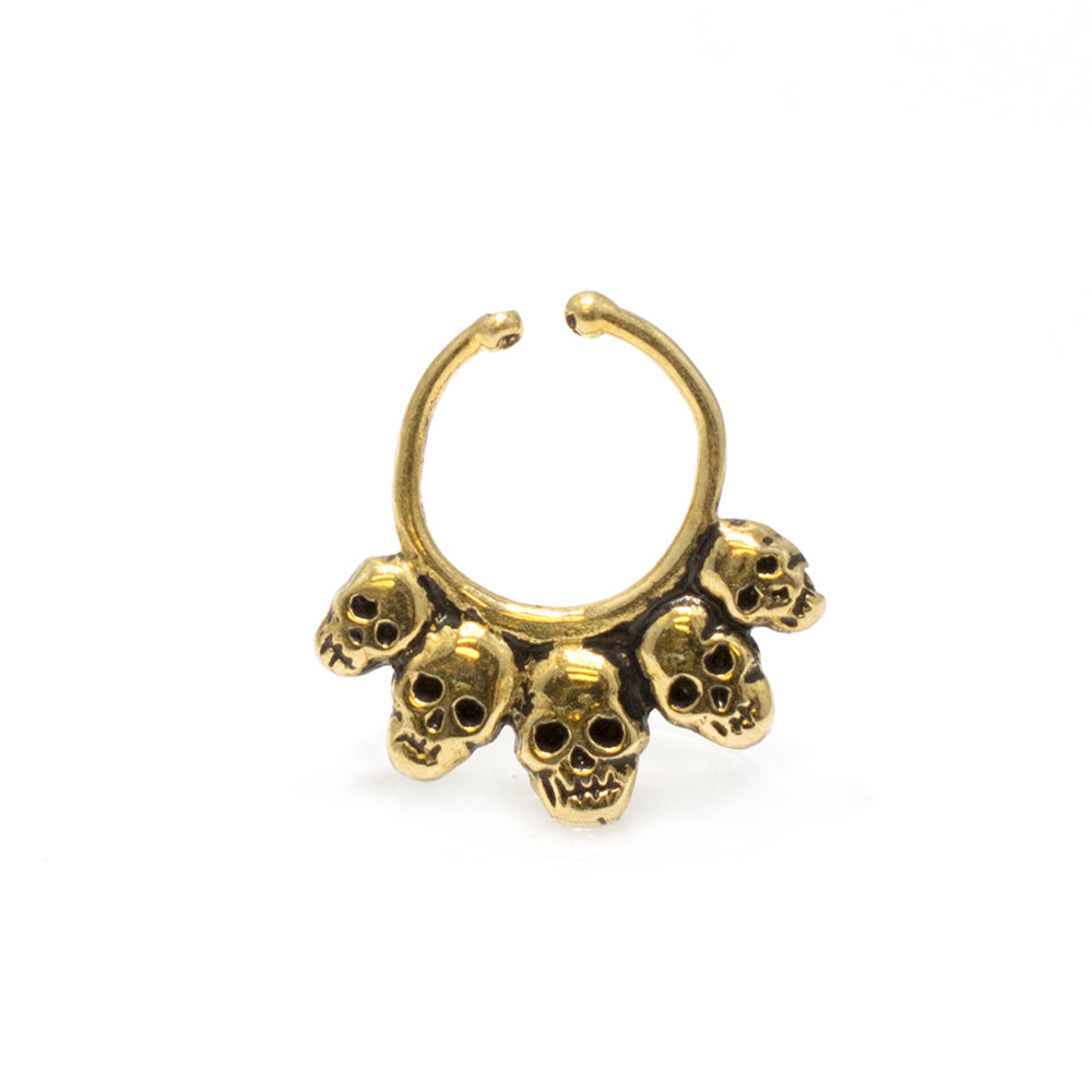 Yellow Brass Casted Septum Ring