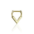 Surgical Steel Septum Clicker Ring 16 Gauge Triangle Victory Drop - Kruelty - Photo 4