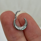 Surgical Steel Septum Hinged Clicker Hoop Ring 16 Gauge & Hollow Thick - Kruelty - Photo 9