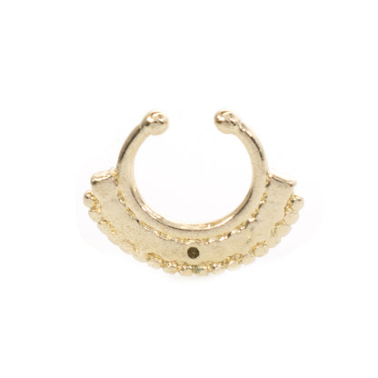 Surgical Steel Non Piercing Septum Hanger with Multiple CZ Gems - photo 7