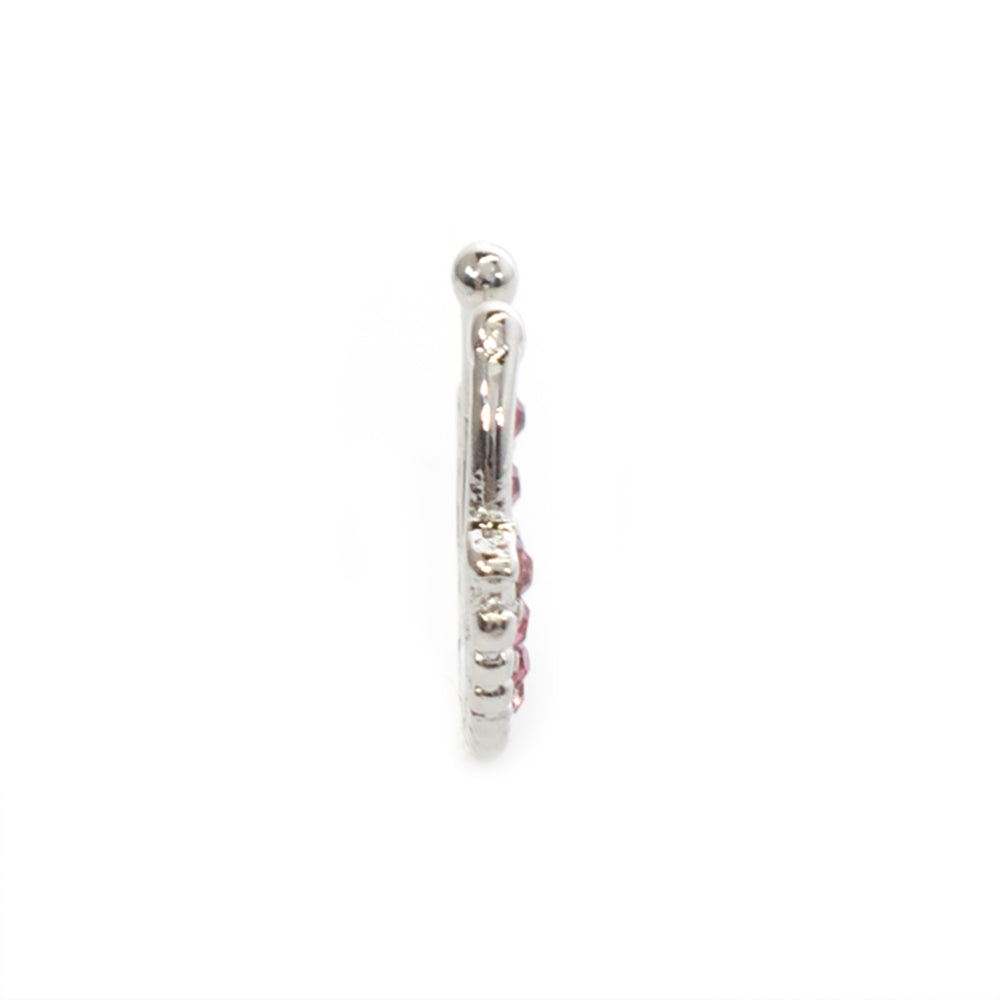 Surgical Steel Non Piercing Septum Hanger with Multiple CZ Gems - photo 11