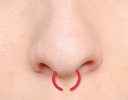 Acrylic 14 Gauge UV Septum Retainer - 3/8 Inch - photo 2