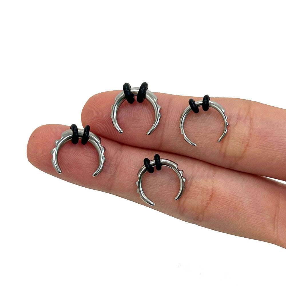 Surgical Steel Ridged Edge Septum Pincher 8 to 14 Gauge 10mm & 12mm - photo 3